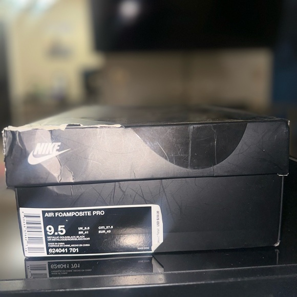 Nike Air Foamposite Pro Metallic Gold size 9.5 - Picture 5 of 8